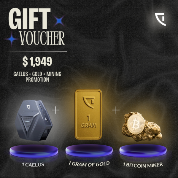 1x Caelus 1x Miner 1g Gold